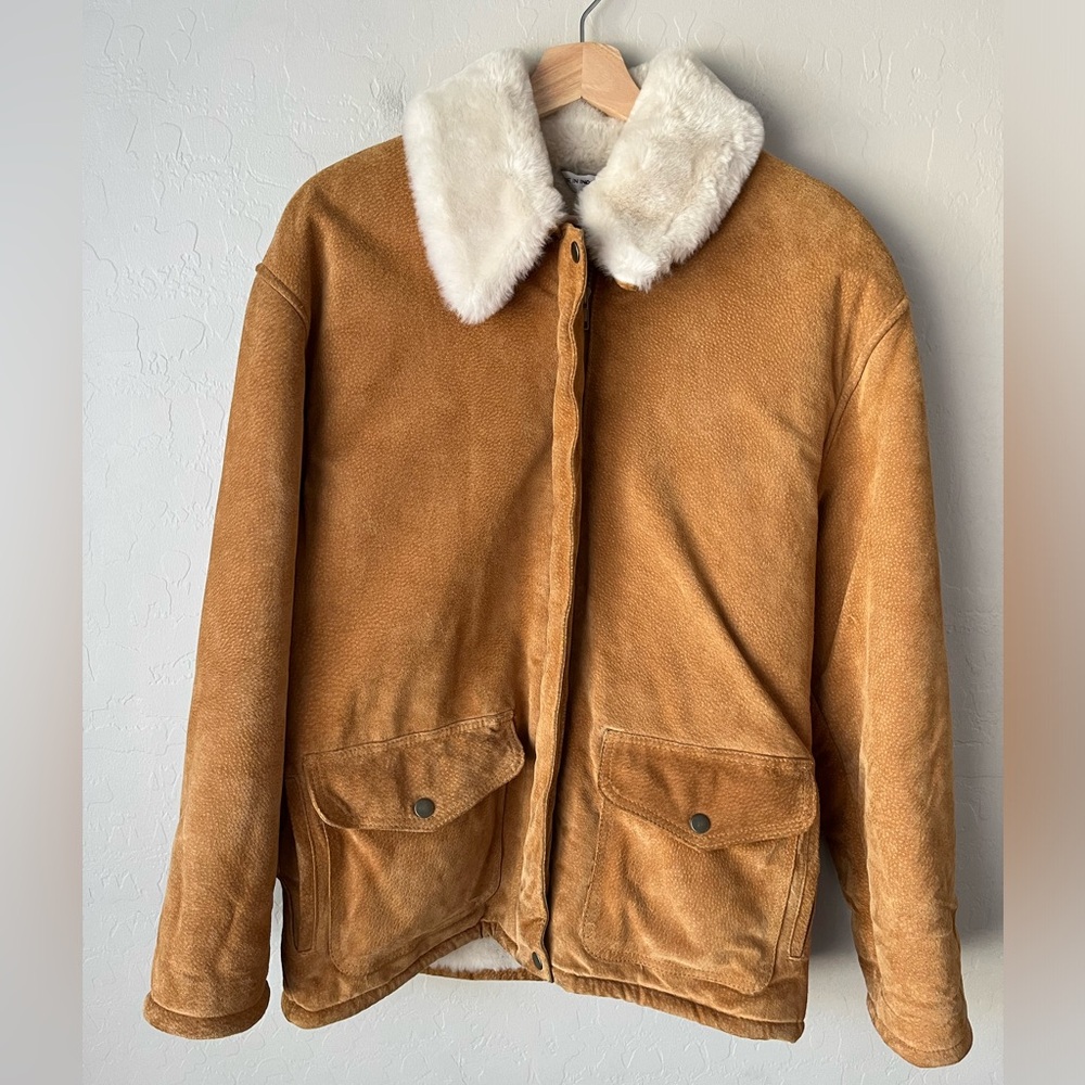 Vintage Marvin Richards leather faux fur lined jacket - Picture 3 of 11